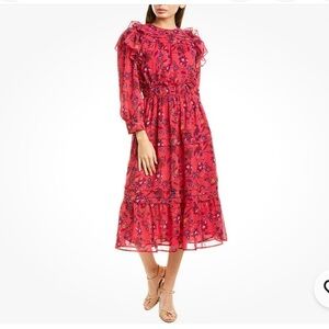 Walter Baker Carm Dress Dragon Fruit Floral